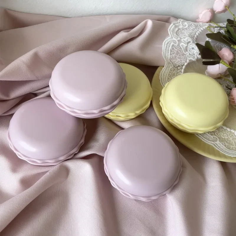 Creamy Yellow Contact Lens Case With Mirror Elegant Portable Color Contact Lenses Container Travel Set Gift Girl