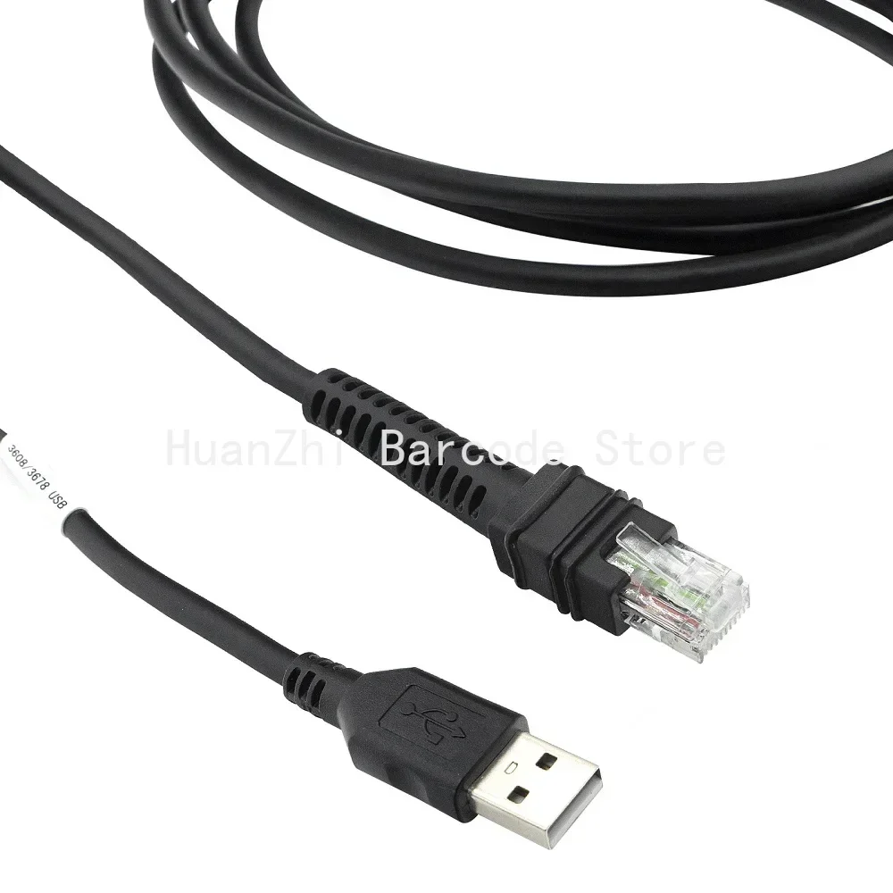 100 ชิ้น 2 เมตร USB Data Transfer Cable สําหรับ Zebra DS3608 DS3678 DS4608 DS8108 LI3608 LI3678