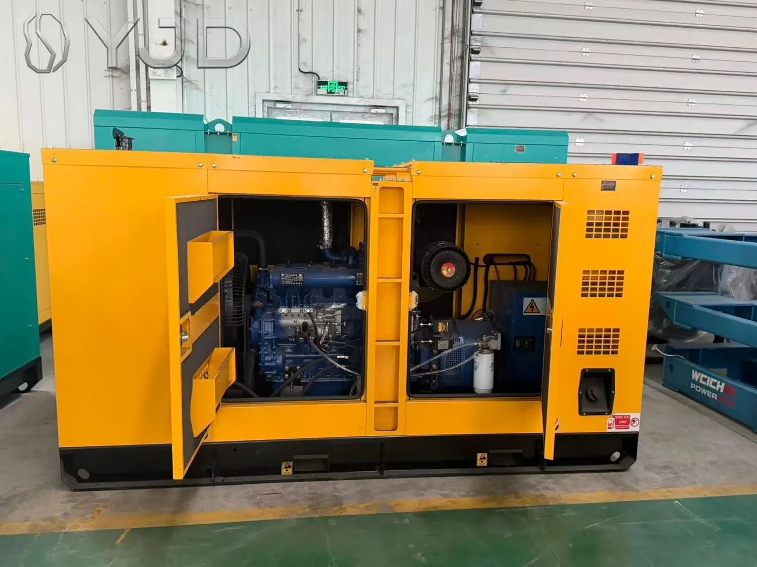 100KVA Waterproof Silent Diesel Genset with 24H Fuel Tank for Telecom Tower