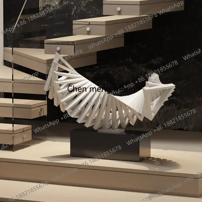 Italian Style Entrance Sculpture Ornament Staircase Hall Floor Decoration Display