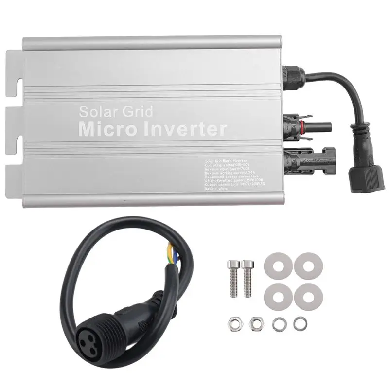 

Солнечный сетевой микроинвертор AT21-700W, автоматический инвертор с функцией самопрохлаждения, IP65, 110/230В