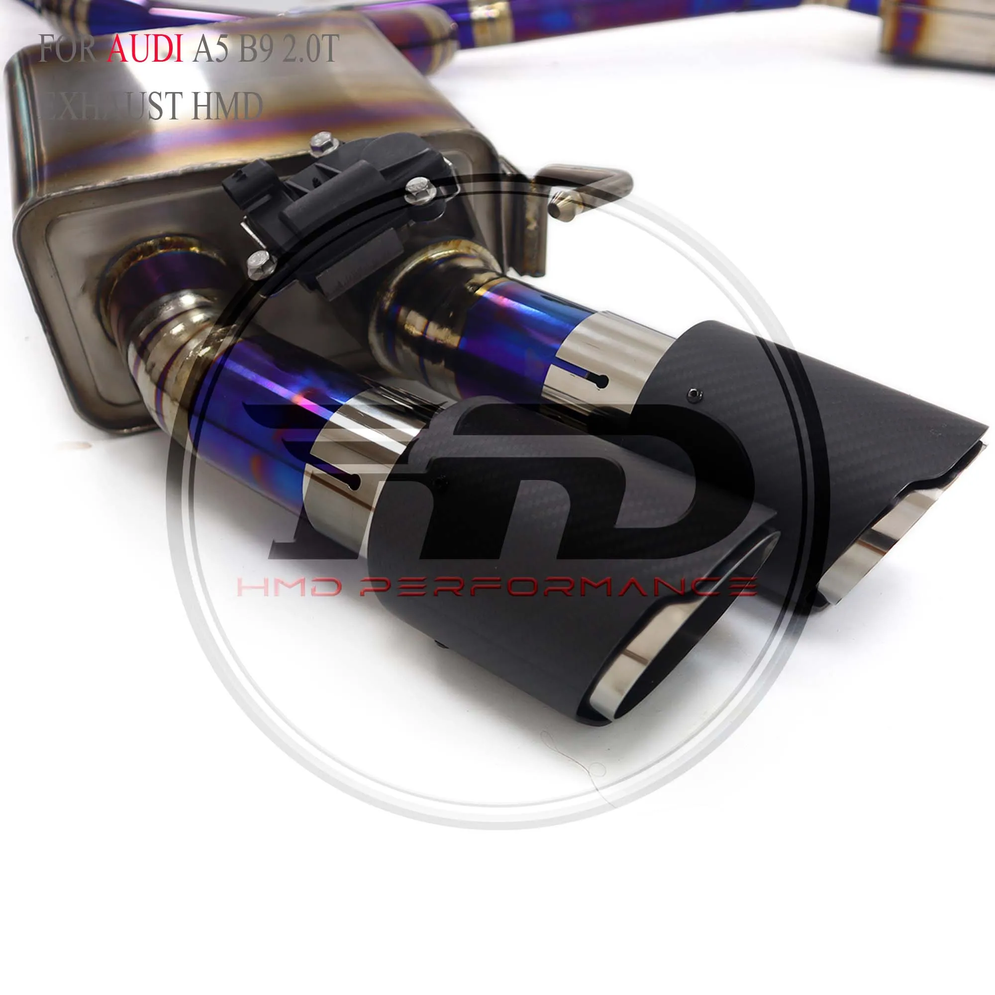 

HMD Exclusive Customization catback exhaust for Audi A5 B9 2.0T Titanium Alloy High Performance Pipe With Muffler Tips Car Parts
