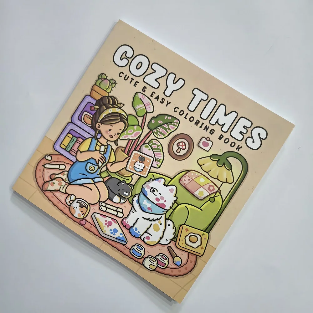 Adult Coloring Book Relaxation - Cute & Easy Designs for Stress Relief, Perfect Gift for Women, Birthday Party Favors