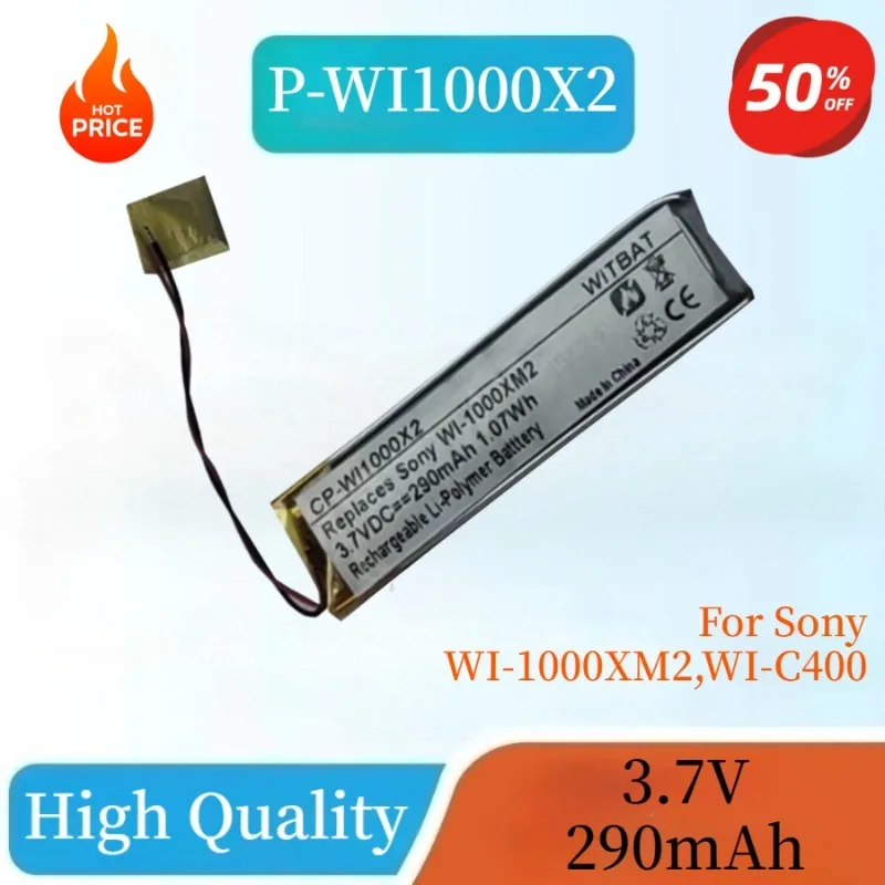 

New Replacement Battery 3.7V 290mAh Rechargeable Battery for Sony WI-1000XM2 WI-C400 Headset High Quality