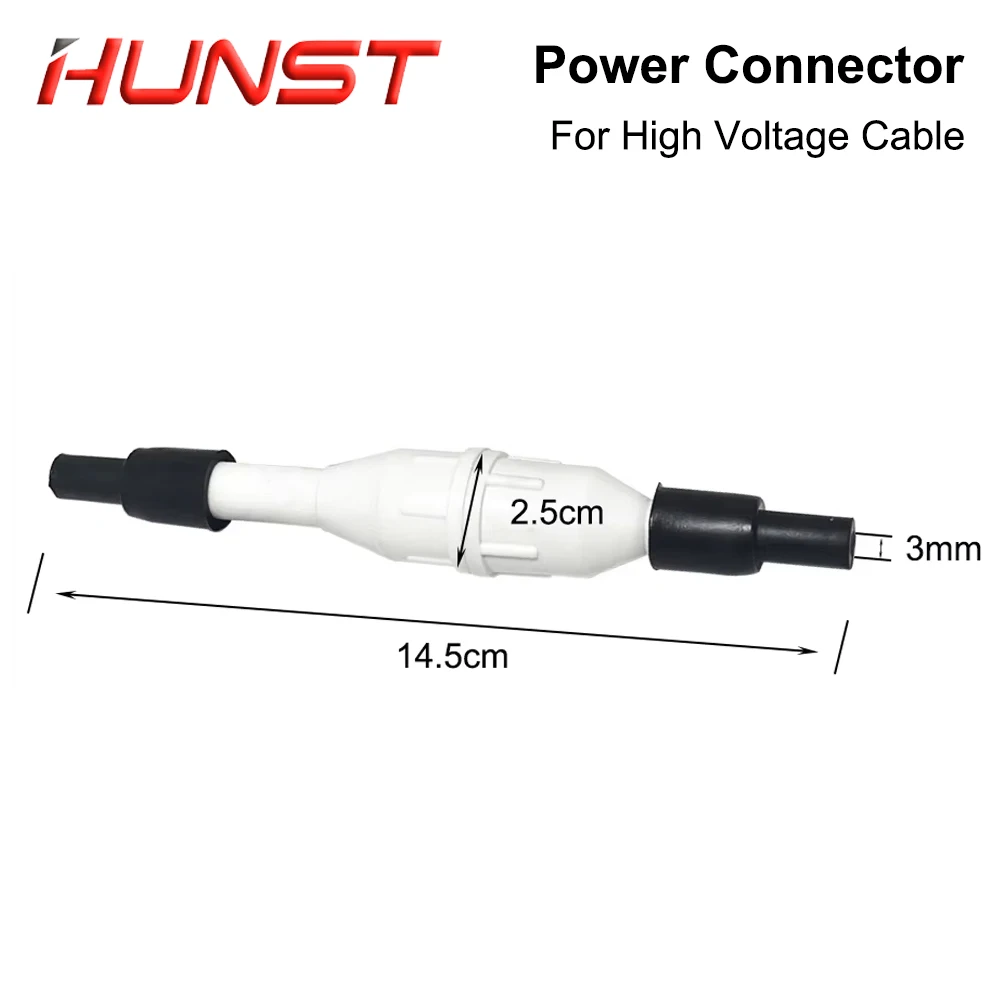 HUNST High Power Adapter Laser Power Connector for CO2 Laser Tube High Voltage Cable Accessories
