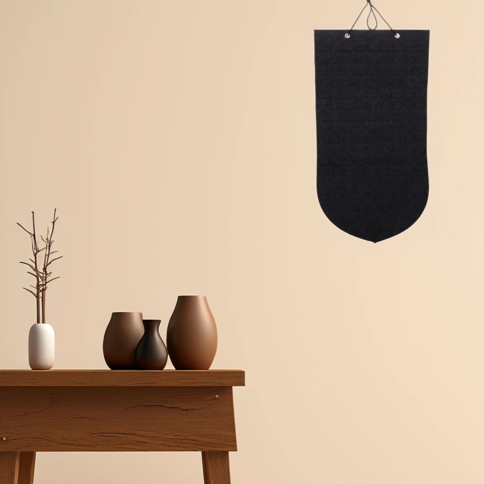 Jewelry Organizer Bag Brooches Earrings Storage Hanging Wall Display Felt Material Space Saving Minimalist Design Pin