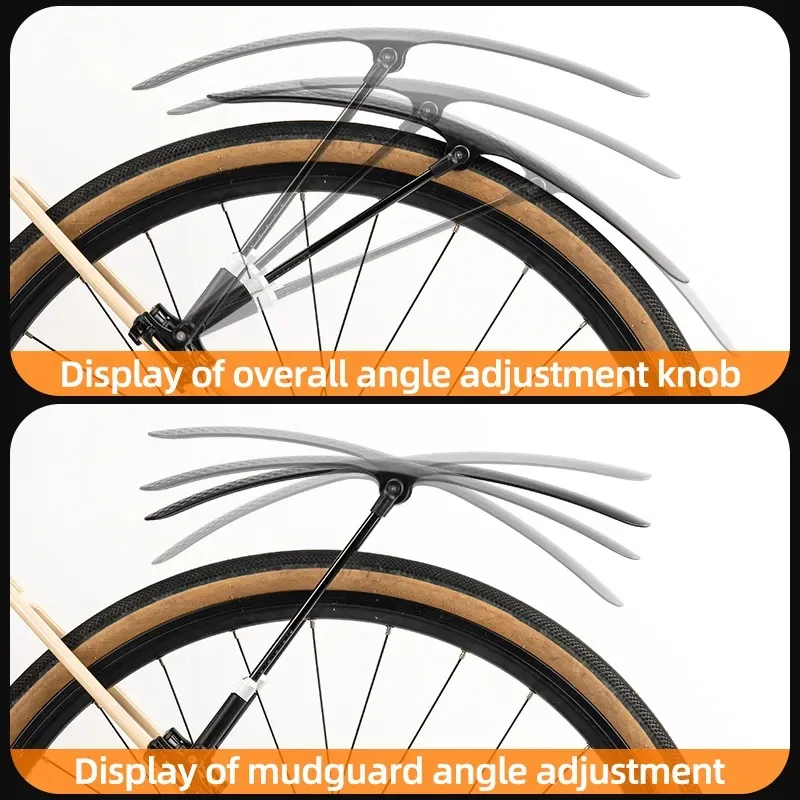 1/2PCS Bicycle Mudguard Bike Fender PP Soft Plastic Mudguard Strong Toughness Road Suitable For Bicycle Protector Accessories