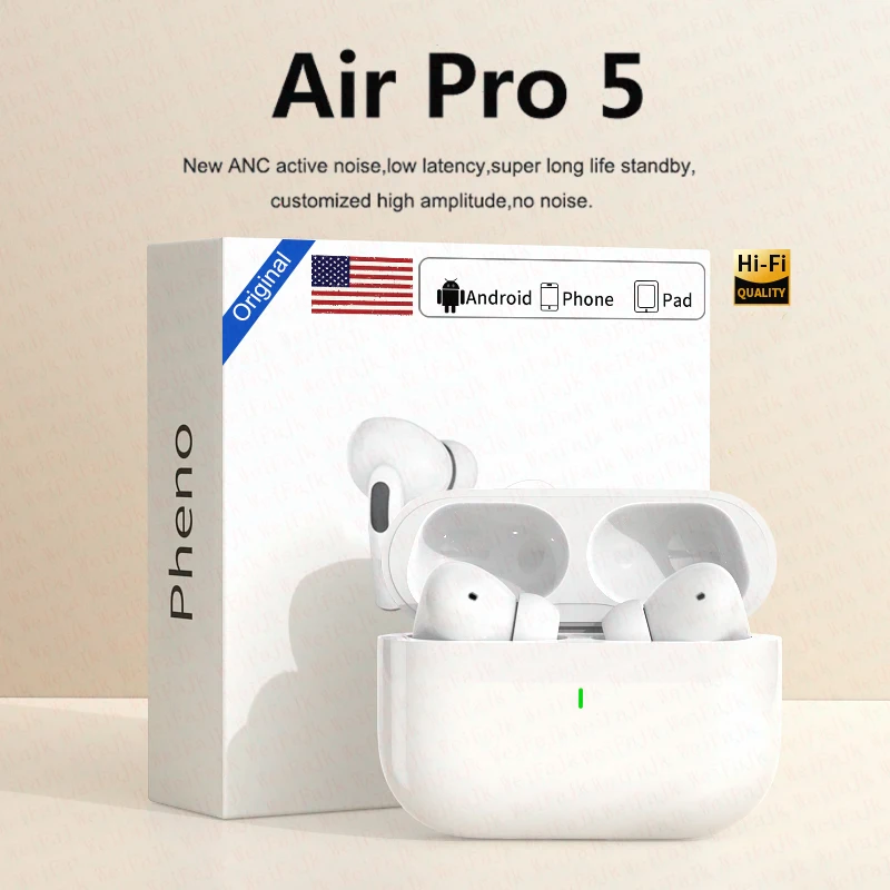 Pour Apple AIRP0DS-PR0 D'origine Sans Fil Bluetooth Écouteurs Dans L'oreille Écouteurs Sport Antibruit Casque Pour Xiaomi iPhone Casque