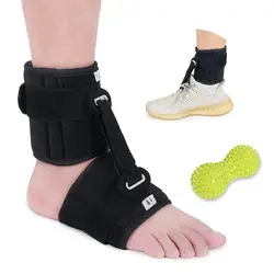 Adjustable Drop Foot Brace for Walking with Shoes Ankle Support Splint for Plantar Fasciitis, Peroneal Achilles Tendon, Stroke