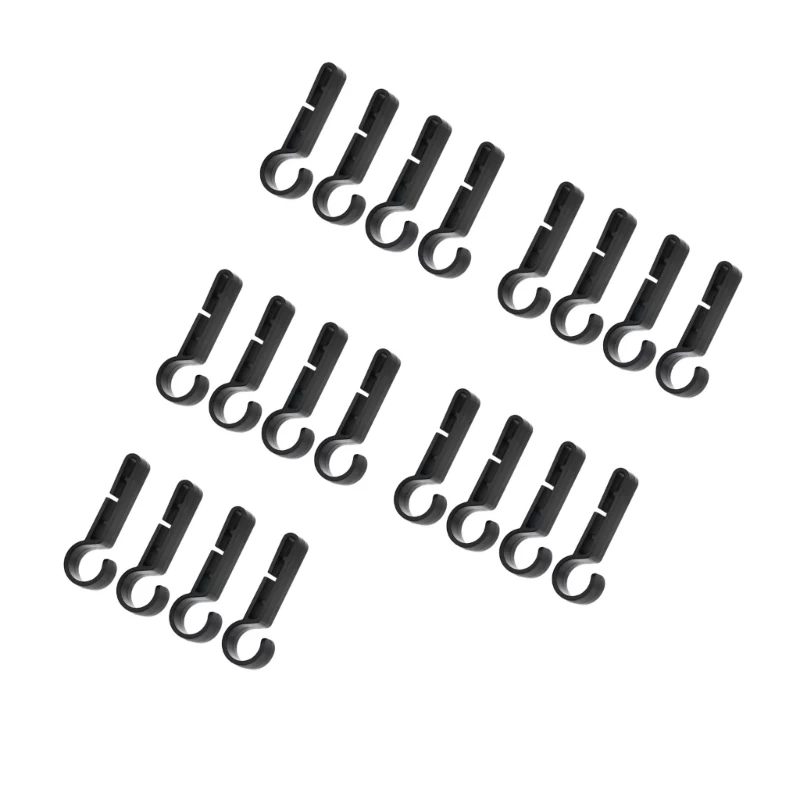 20Pcs Antislip Helmet Lamp Holders Providing Strong Fastening Headlamp Clip Hook Hard Hat Light Clip