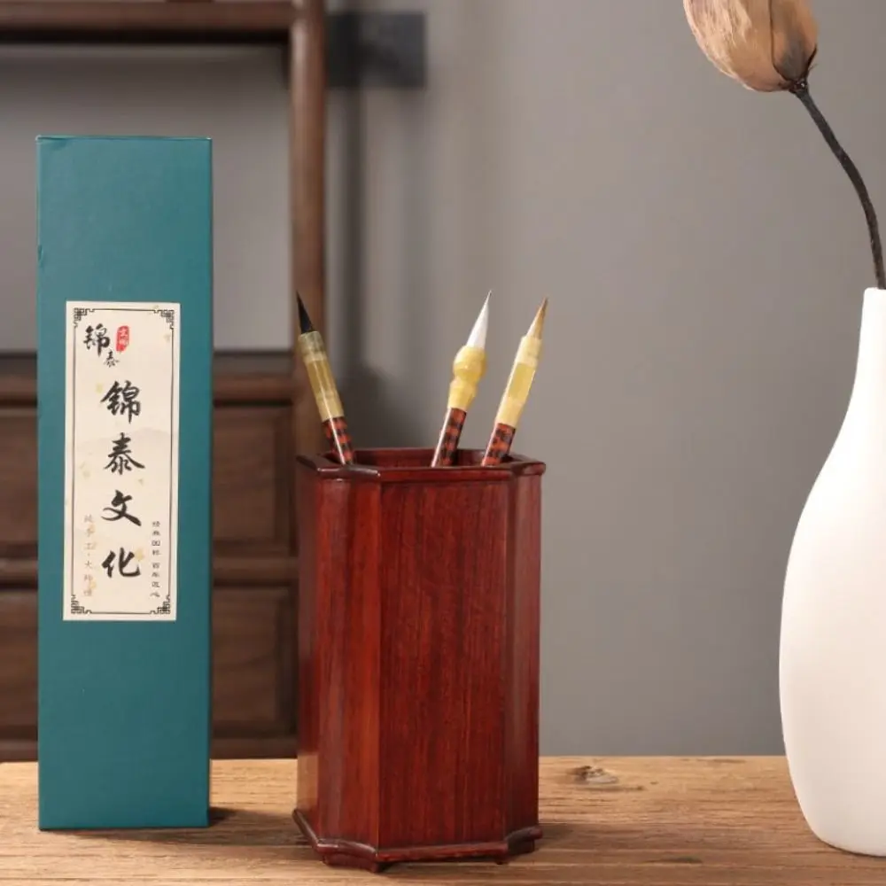 Oil Watercolor Chinese Calligraphy Brush Wolf Hair Wood Scriptures Writing Brush Oil Painting Art Paint Brush Practice