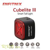 Enfitnix Cubelite III Smart Tail Light Bicycle Brake Warning Light Ultra Bright Rear Light USB Charge LED Night Warning Light