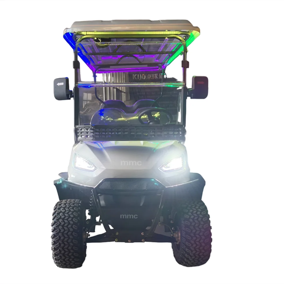 New CE Approved Sightseeing Golf Cart 6 Seats Solar Panels Buggy Comfortable Off-road Electric Golf Carts