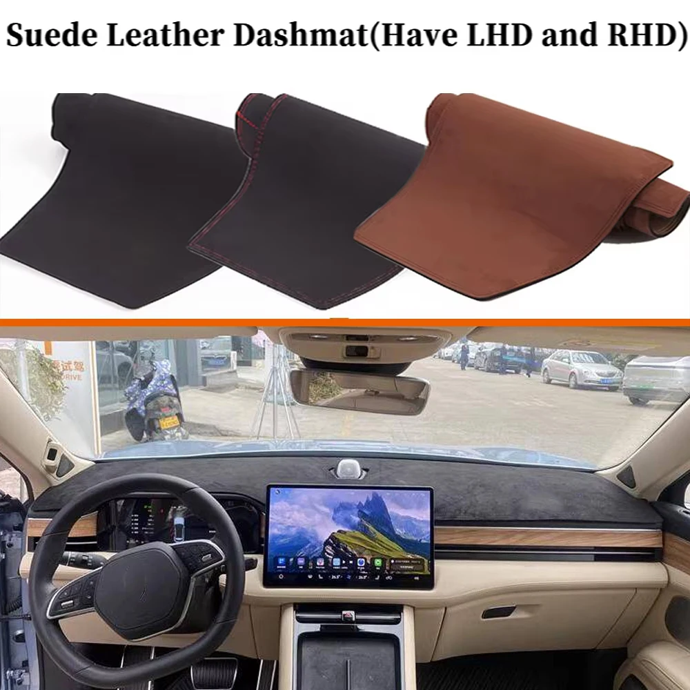 

For AITO M5 Seres 5 2022 2023 2024 2025 Suede Leather Dashmat Dashboard Cover Dash Mat Car-styling Accessories