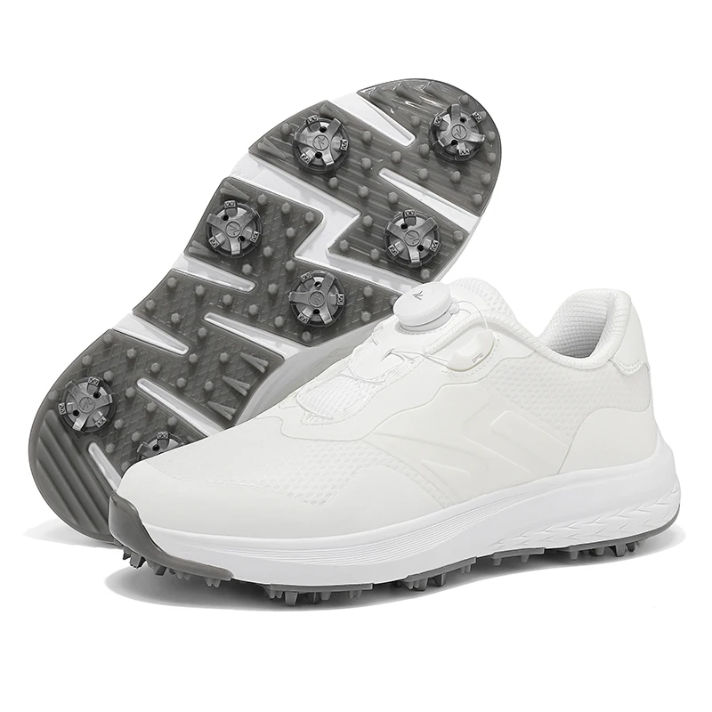 

Golf Shoes for Men Women Big Size Leather Sneakers Flat Fashion Soft Comfortable Outdoor Walking