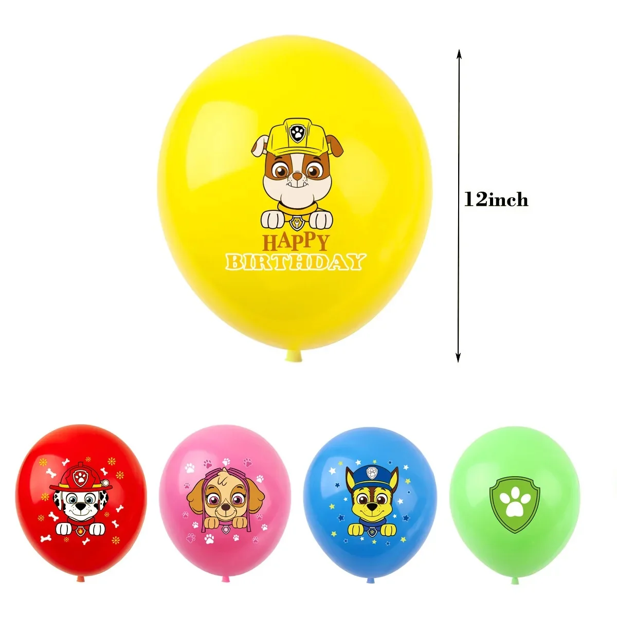 10 Stück Paw Patrol Latexballons Partydekoration Chase Skye Marshall Partyballons für Kindergeburtstag Partyzubehör Geschenkspielzeug – Detail 1