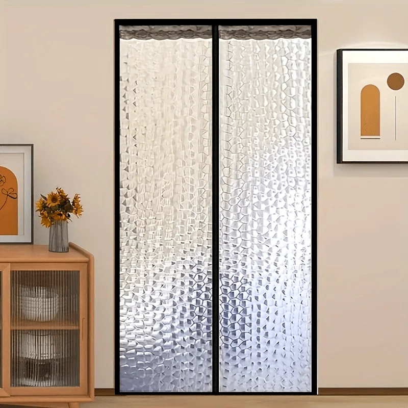Contemporary Thermal Insulated Door Curtain - All-Season Fashion EVA Air-Conditioning Wind-Proof Partition for Various Room