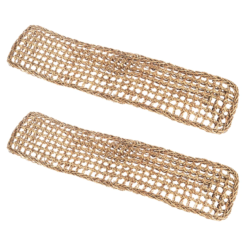 

2pcs Pet Seagrass Hammock for Reptile Lizard Lounger Durable Natural Color H made Easy Install Dogs Seaweed Cushions