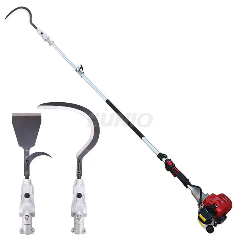 Serra de corrente de pólo longo, serra de galhos altos, poda de árvores, poste de gasolina, serra de corrente para jardinagem e plantio