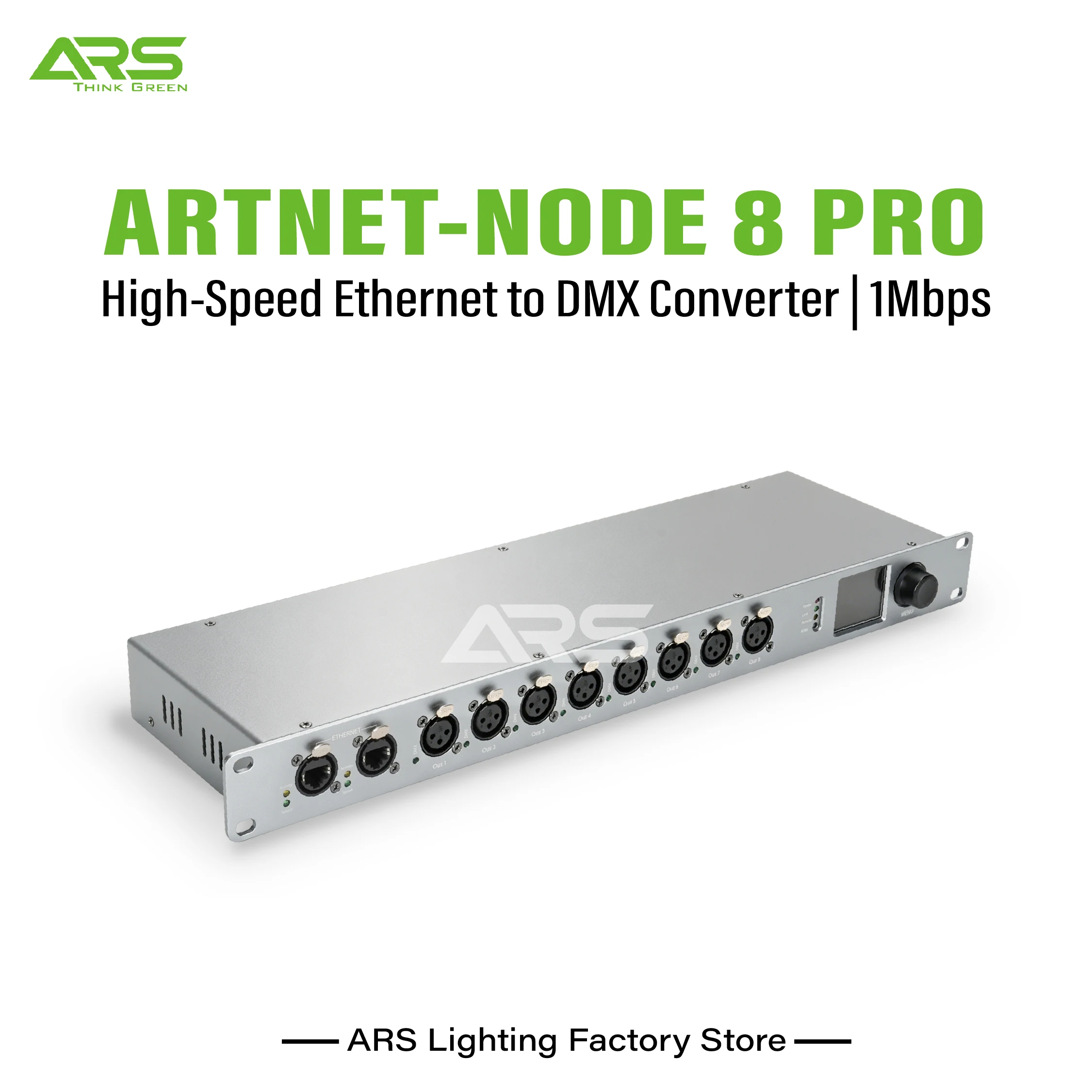 ArtNet-DMX Node DMX512 lighting Controller 8 universes Artnet to DMX Converter for Stage DJ disco bar club wedding party lights