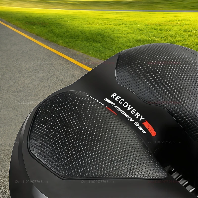 مقعد دراجة عالمي للدراجات الجبلية، سرج ركوب الدراجات سميك وناعم ومسامي وممتص للصدمات على شكل كرة لركوب الدراجات في الهواء الطلق