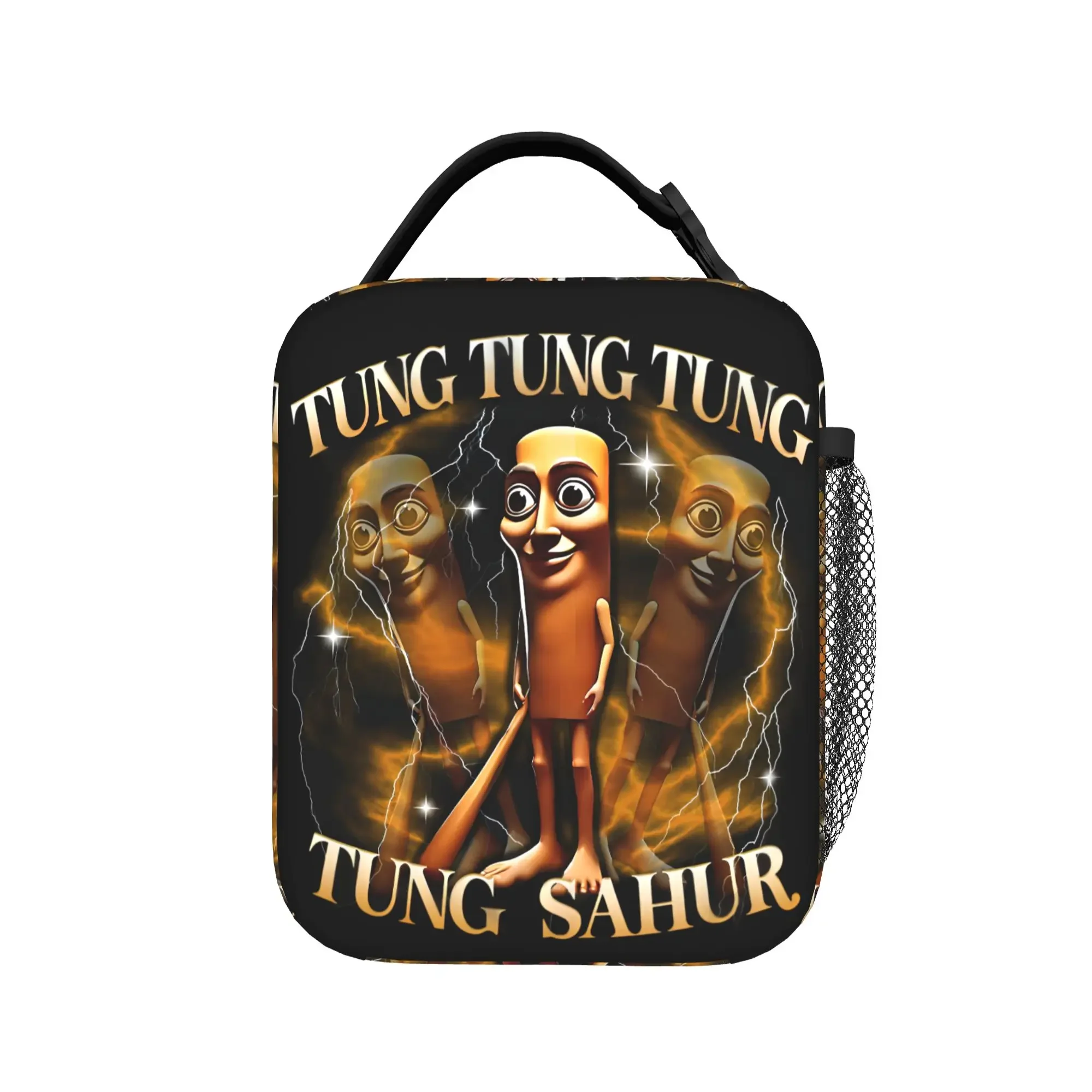 Tung Tung Tung Sahur Insulated Lunch Bags Leakproof Brainrots Meme Meal Container Thermal Bag Tote Lunch Box