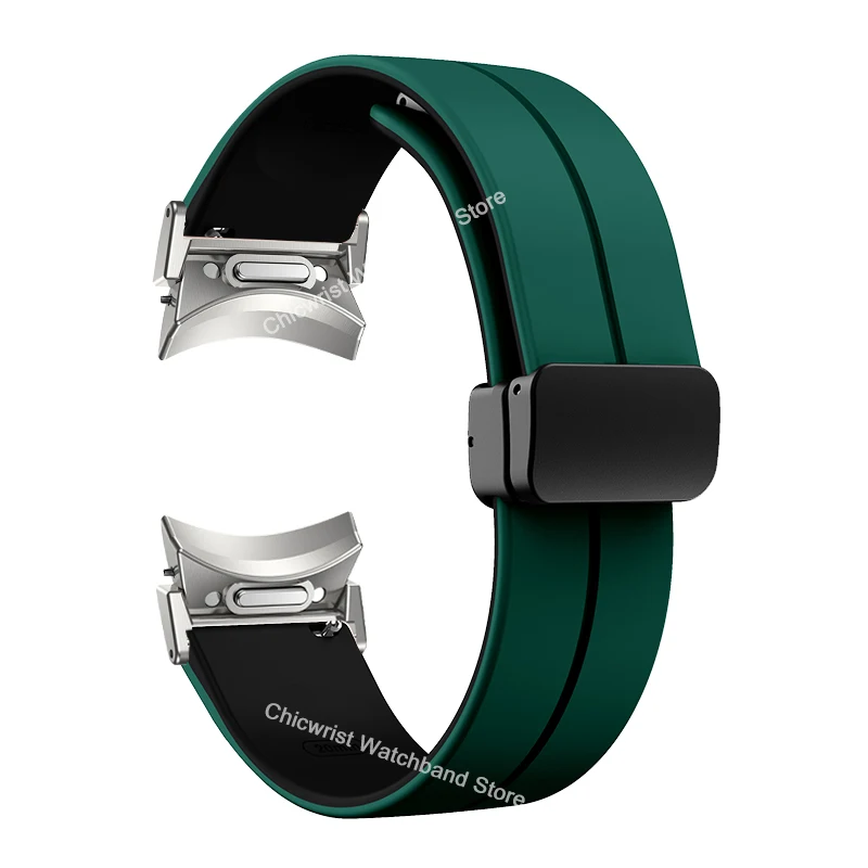 Cinturino magnetico in silicone per Samsung Galaxy Watch6 Classic 47mm 43mm 5Pro 45mm Quick Fit No Gaps Sport 6/5/4 40mm 44mm 20mm Band