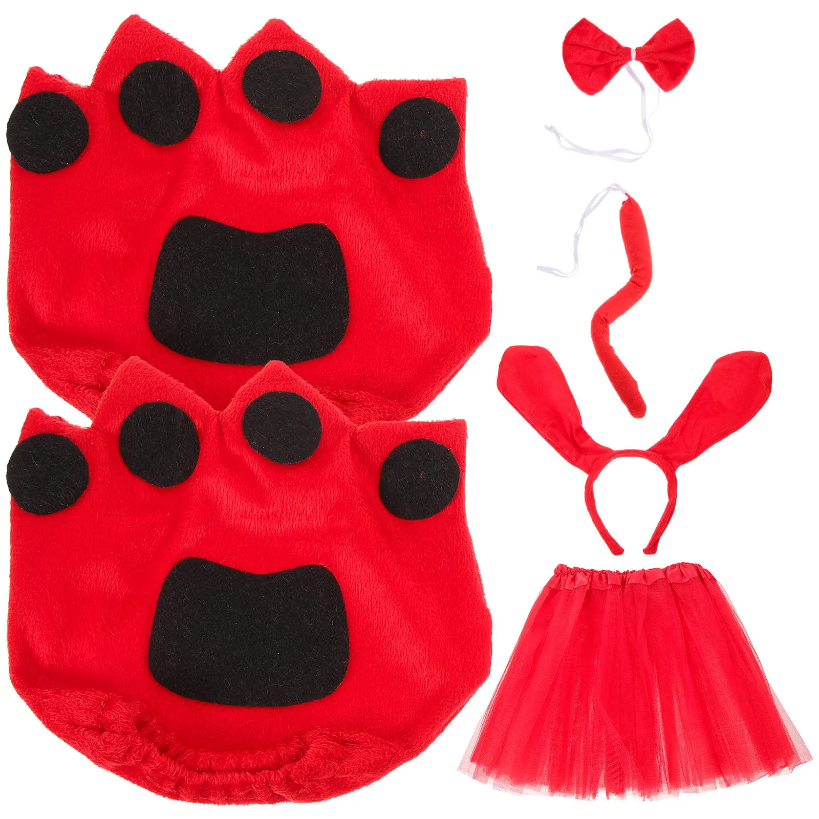 1 Zestaw Opaska na Głowę Jamnika Kostium Uroczy Strój Cosplay dla Dorosłych Akcesoria na Imprezę Halloween Występ Odporny na Zużycie