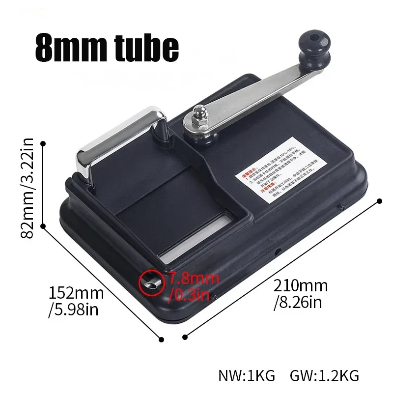 Aluminum Alloy Double Track Cigarette Making Machine 5.5mm 6.5mm 8mm Tube Household Hand Roll Tobacco Filling Maker for Smoking - Image 5