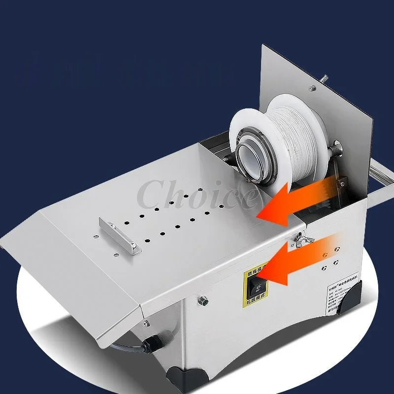 Máquina de atado de salchichas eléctrica automática de sobremesa, flejadora de encuadernación, atado de salchichas, anudador de Linker