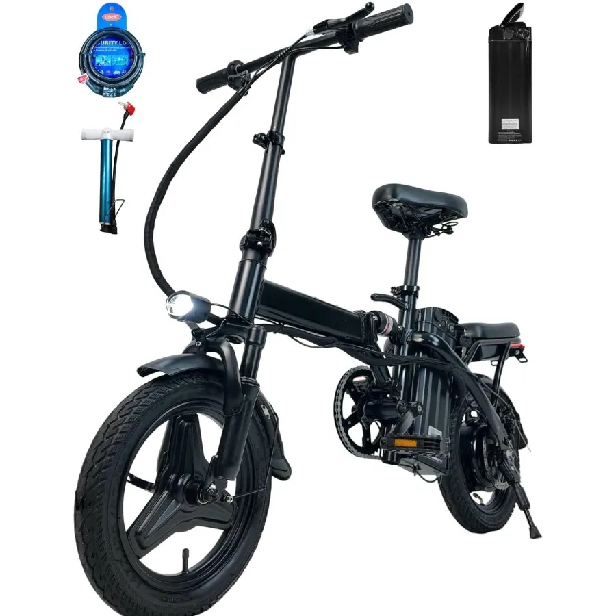 دراجة كهربائية قابلة للطي بمحرك 500 وات وبطارية 576 وات في الساعة للتنقل في الحضري تقدم نطاق يصل إلى 35 ميلًا وشركة السرعة العليا 20 ميل في الساعة