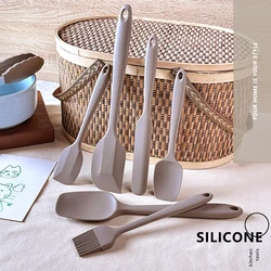 Silicone Flexible Utensils Set Seamless Spatula Kit for Baking, Scraping, Mixing Non-Stick Heat Resistant Kitchen Cooking Tools
