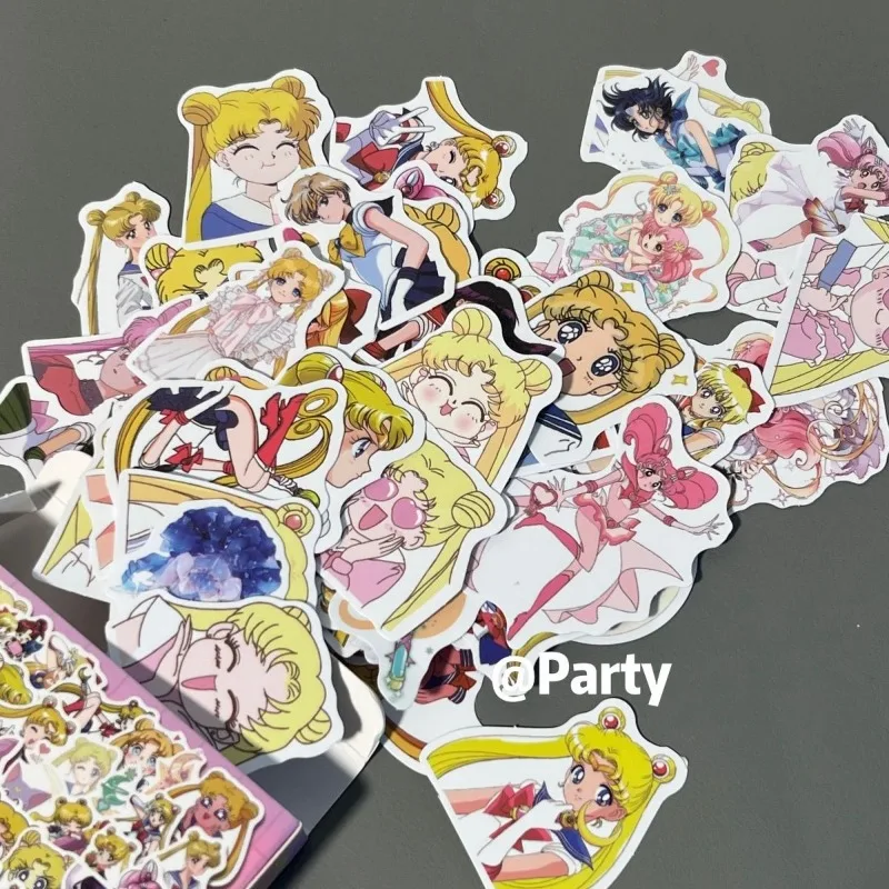 

60pcs Sailor Moon sticker cartoon pattern cute sweet small ins high appearance creative exquisite decoration sealing sticker