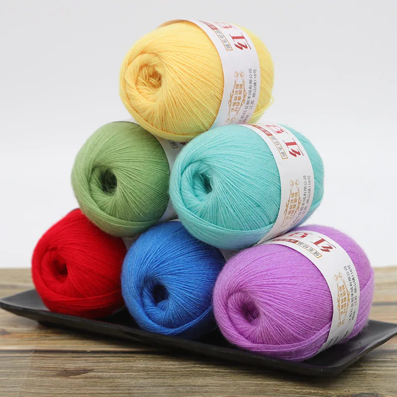 50g 1Pc hand knitting Cashmere Wool Yarn thin lana Crocheting Yarn knitted thread for sweater blanket hat sock line