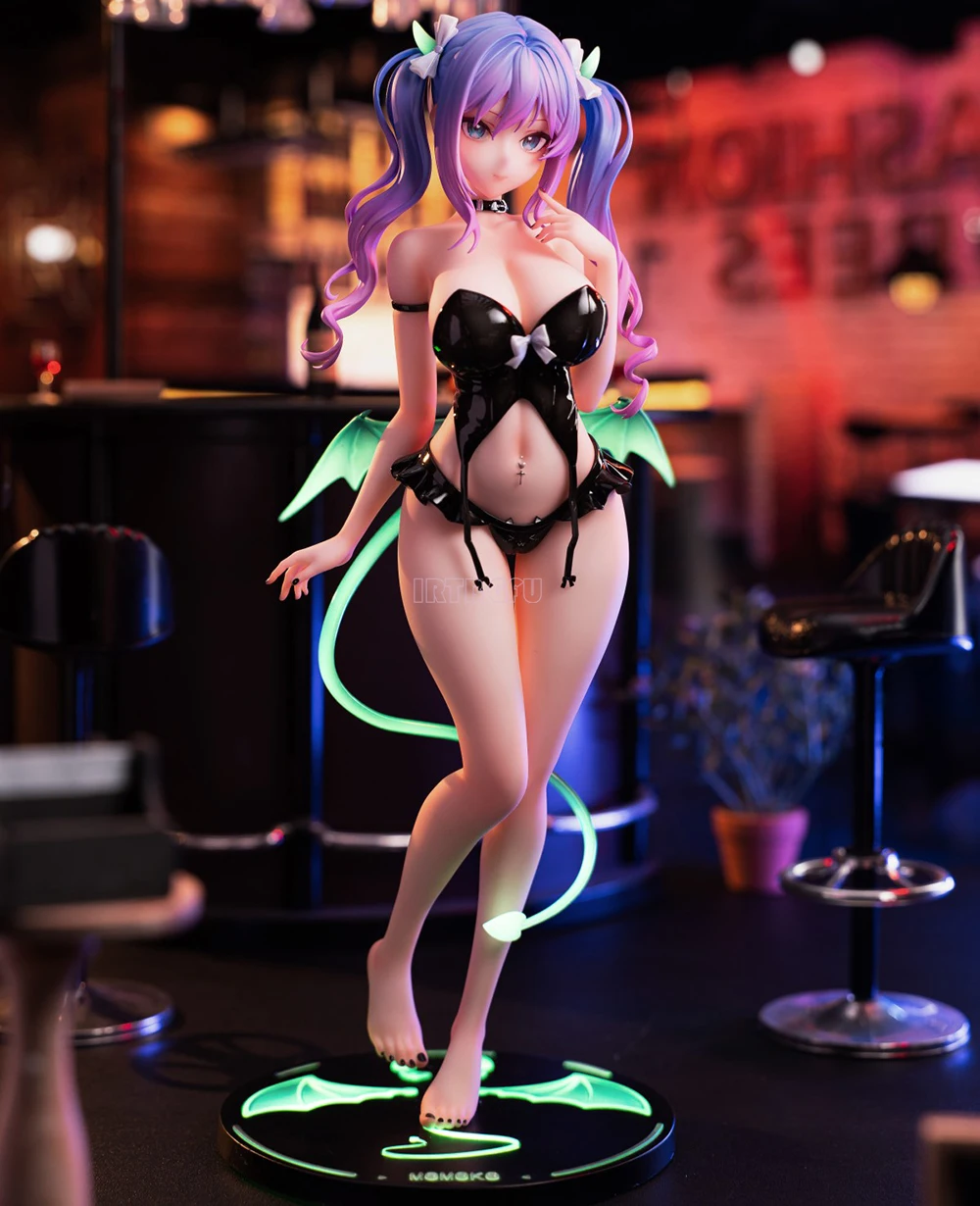 28cm Original Glowing Little Succubus Momoko 1/6 Momoroser Girls Toys Anime PVC Action Figure Toy Game Collectible Model Doll