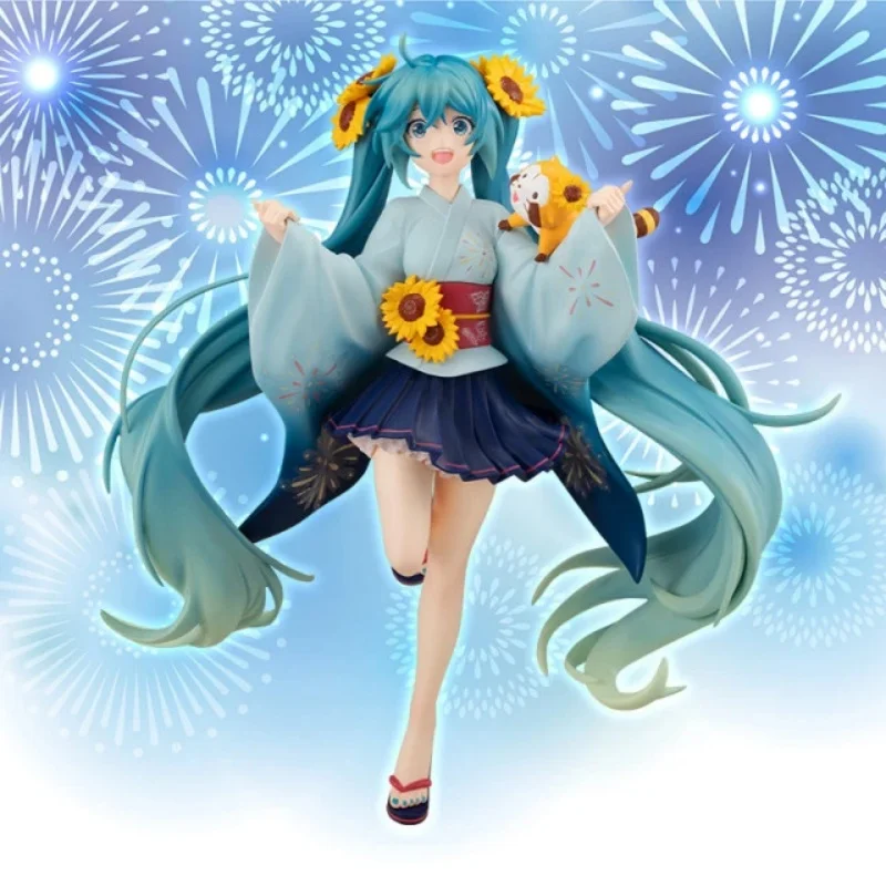 フリュー-オリジナル-17cm-初音ミク-サマーフェスティバルバージョン-アクションフィギュア-子供向けギフト-コレクタブルモデル-オーナメント