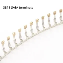 300PCS/1LOT Pin type SATA connector terminals double layer needle /Half coppering