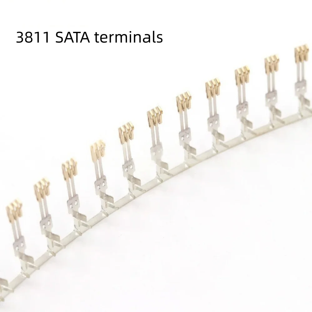 300PCS/1LOT Pin Type SATA Connector Terminals Double Layer Needle /Half Coppering