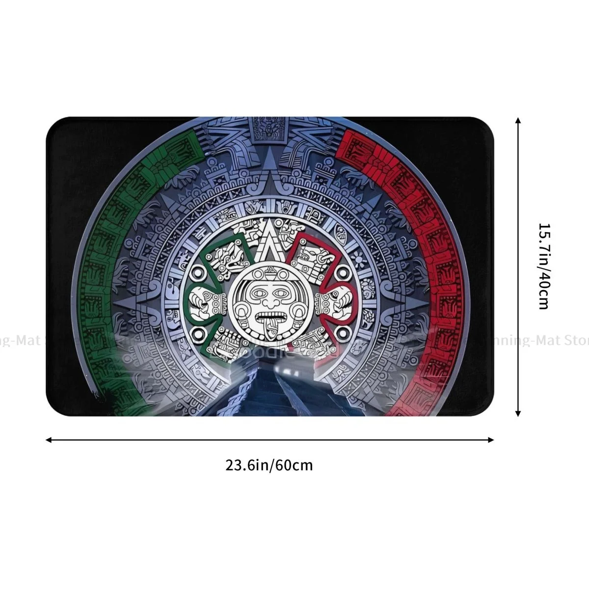 Mexican Flag Bedroom Mat Mexican Mayan Aztec Calendar Doormat Living Room Carpet Entrance Door Rug Home Decoration