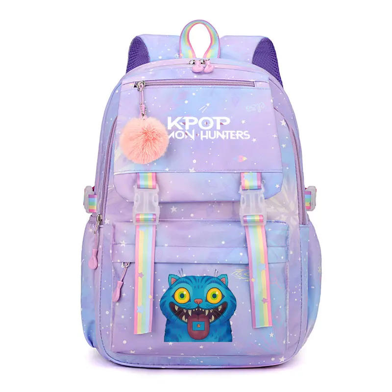حقائب مدرسية للفتيات من KPop Demon Hunters Derpy Tiger HUNTR/X حقيبة ظهر مطبوعة للطلاب والأطفال أفضل هدية