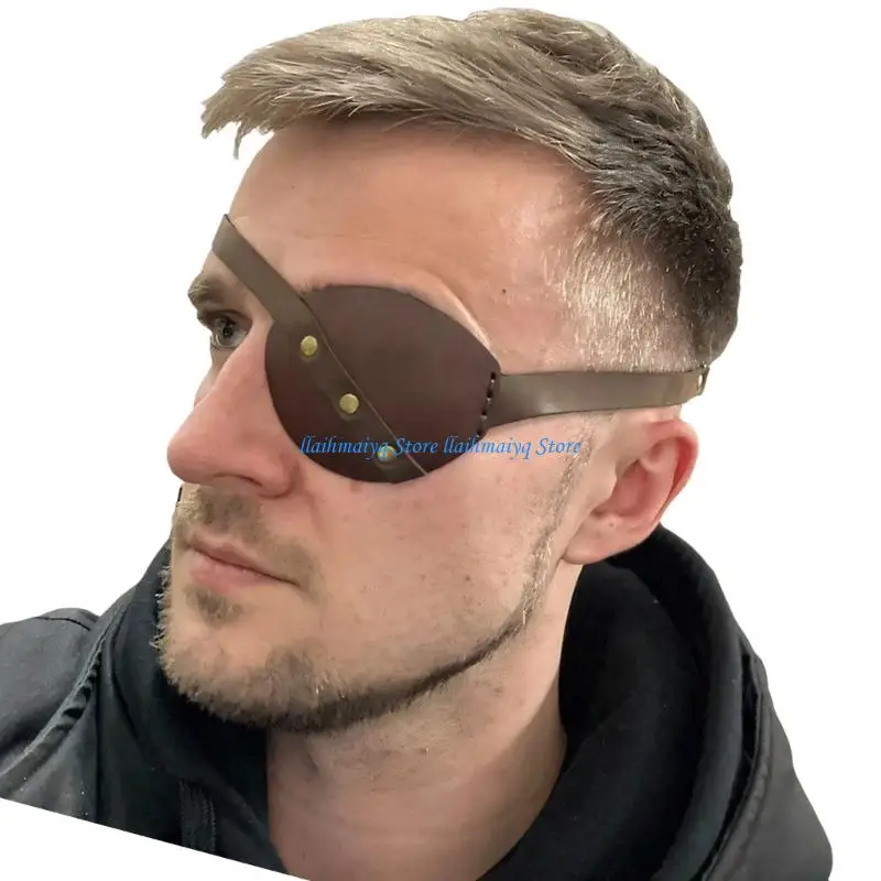 

573B Pirate Costume Steampunk Pirate Eye Patches Unisex Decorative Single Eye Patches