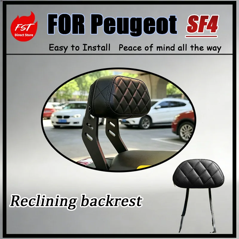 For Peugeot SF4 After-Market Backrest Shelf Kit Anti-Corrosion Powder-Coated Matte Finish Damage-Free Installation