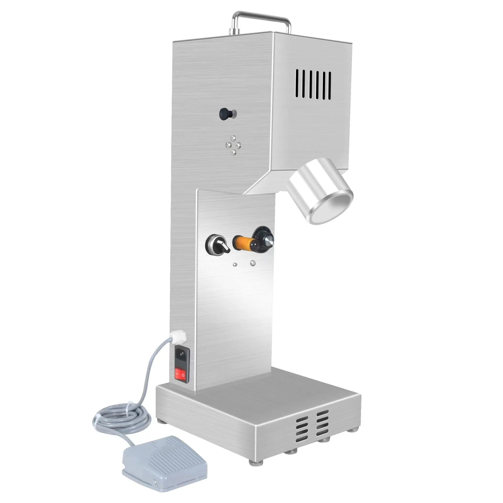 التحكم الرقمي التلقائي واليدوي اختياري قاعدة أعلى آلة تغطية الزجاجات البلاستيكية