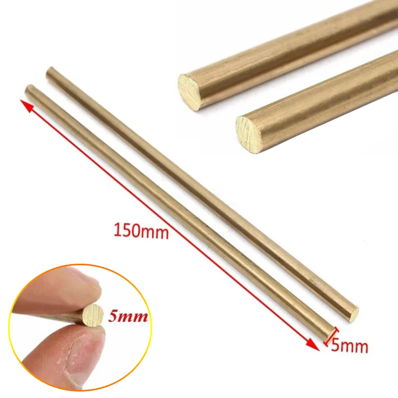 Çap 1.6-20mm uzunluk 100-500mm donanım DIY için pirinç alaşım yuvarlak çubuk çubuk bıçak sapı dairesel tel tüp modelleme pirinç çubuk