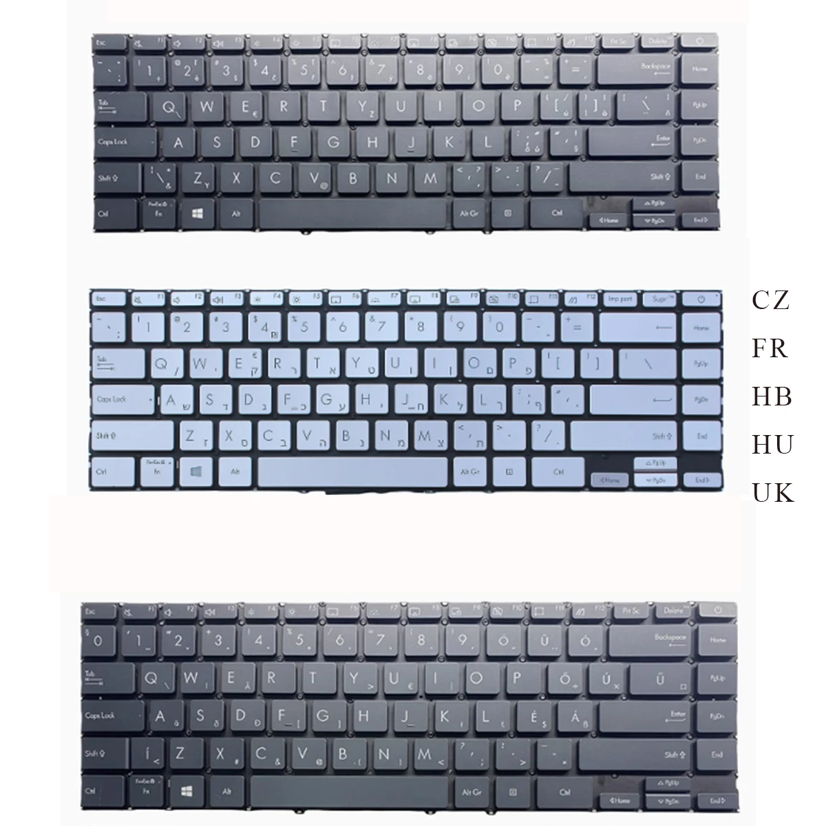 

New Czech Slovak French Hebrew Hungarian UK Keyboard for ASUS ZenBook U4700 UM425 UX425 UM425UA UM425IA UX425EA UX425JA BACKLIT