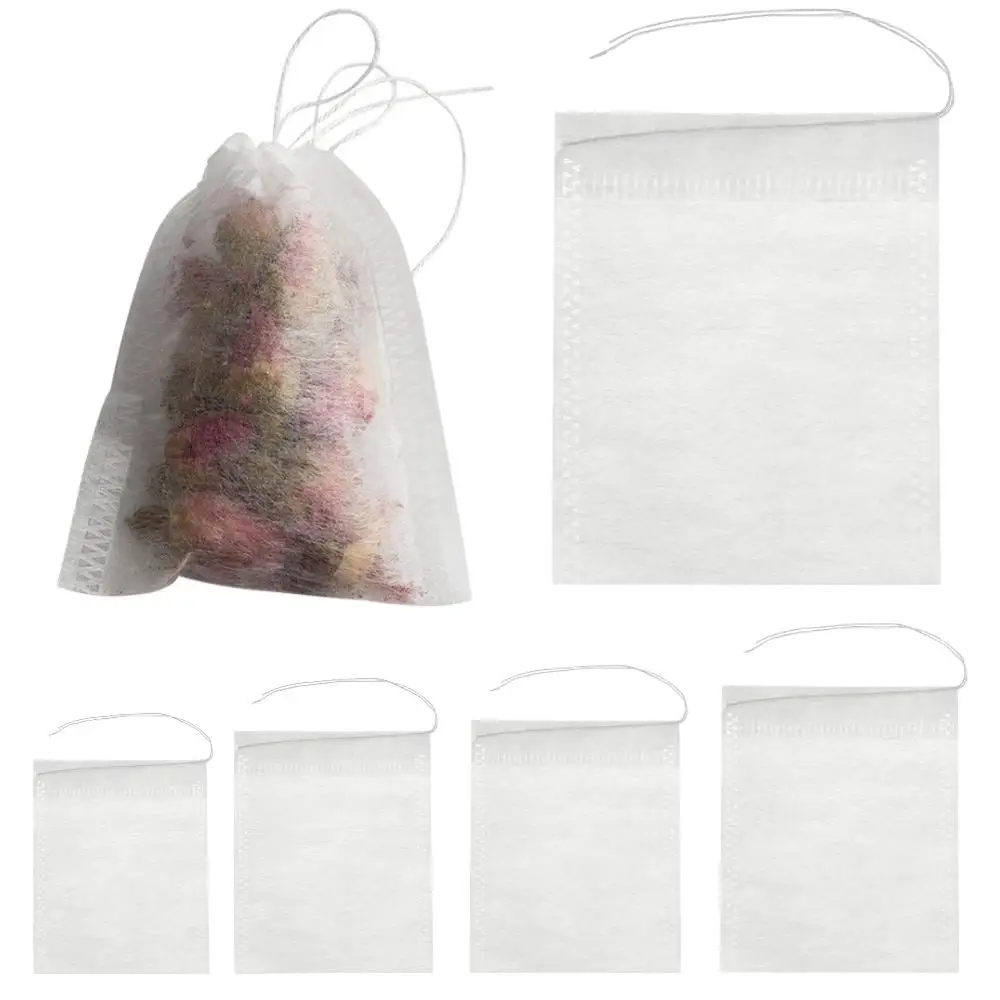 100pcs Useful Empty Seal Filter Food Grade Spice Filters Scented Tea Pouch Storage Container Tea Bags