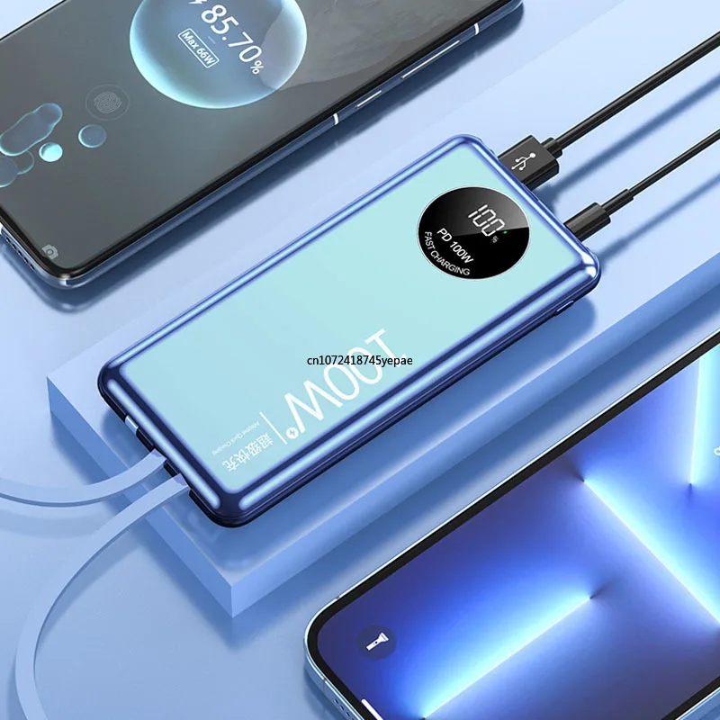 100W Super Fast Charging Power Bank 20000mAh Portable External Battery Charger Powerbank for iPhone 15 14 13 Pro Xiaomi Huawei view 4