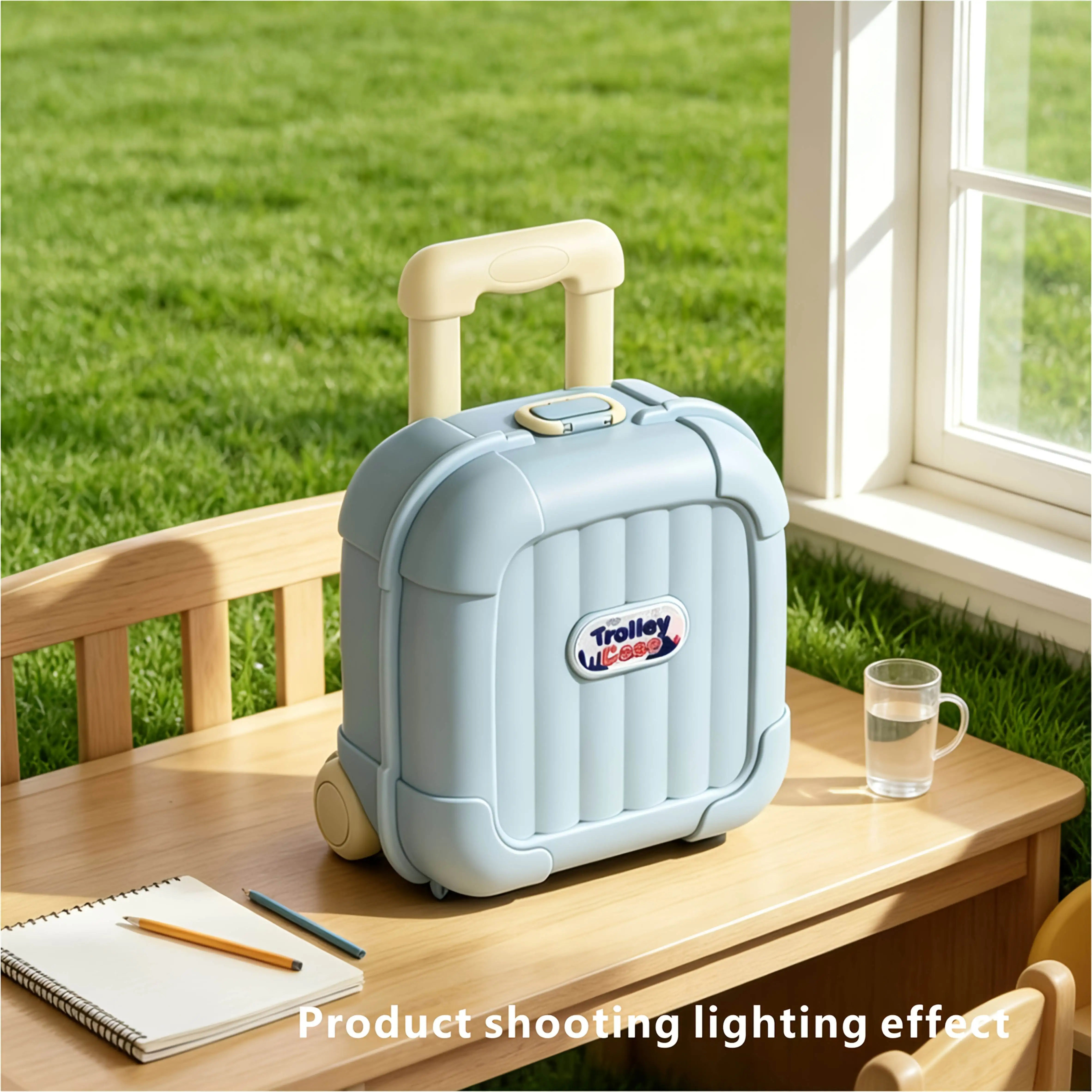 Cute Compact Carry-On Luggage, Space-Saving Design, Spinner Wheels, Travel Camping Suitcase, Birthday Gift
