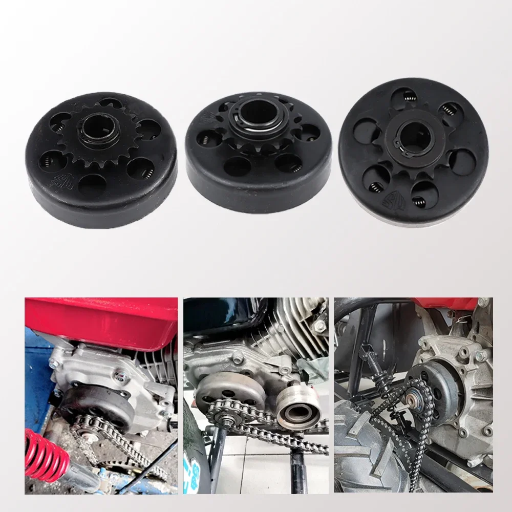 

10/11/12/13/14/18 Зубчатая центробежная автоматическая муфта 16/19/20/25,4 мм 420/35 # Цепь для GO Fun Minibike Kart, приводная звездочка сцепления