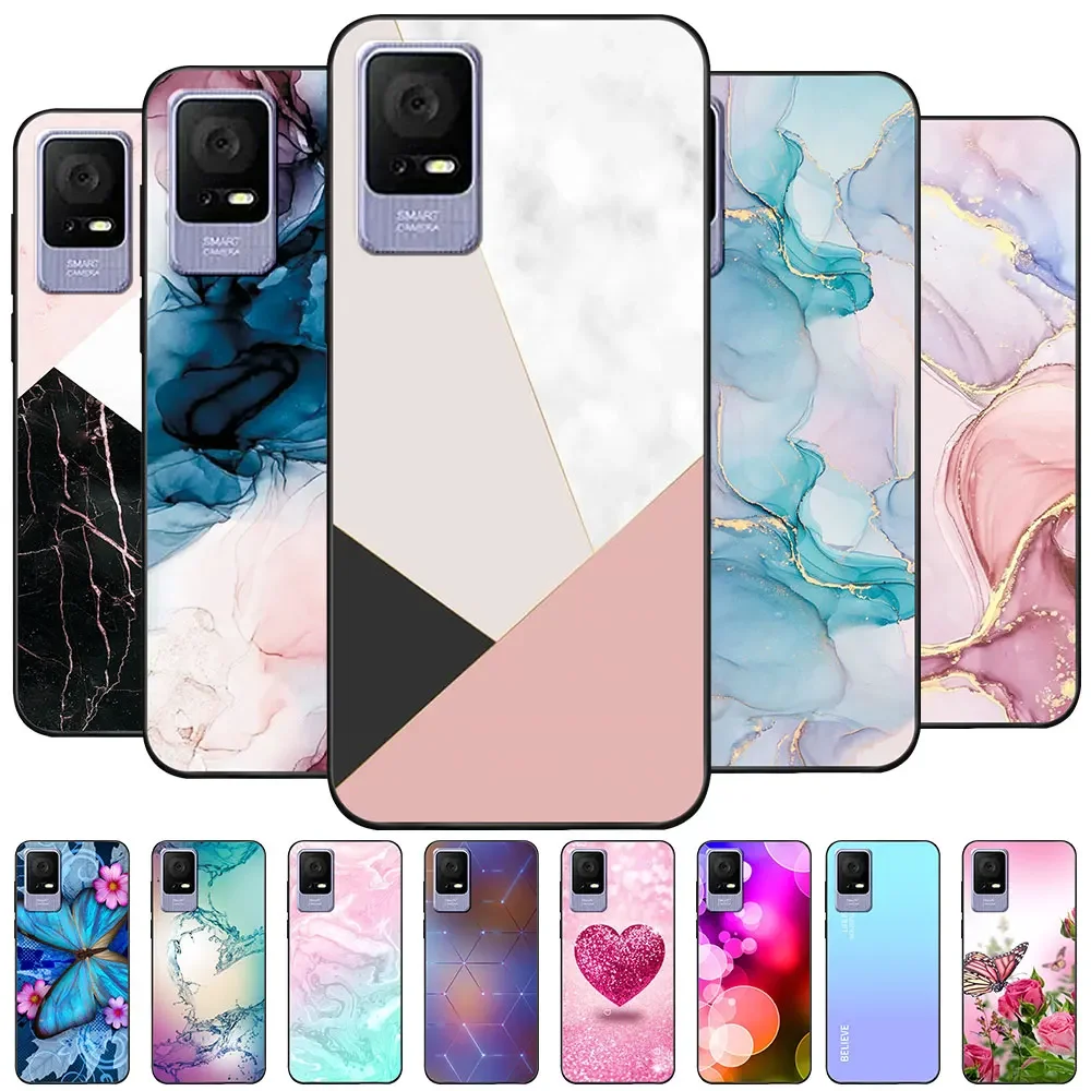 Funda de silicona suave Para teléfono, carcasa de dibujos animados Para TCL 405, TCL 406, 408, T506D, TCL405, TclT506D